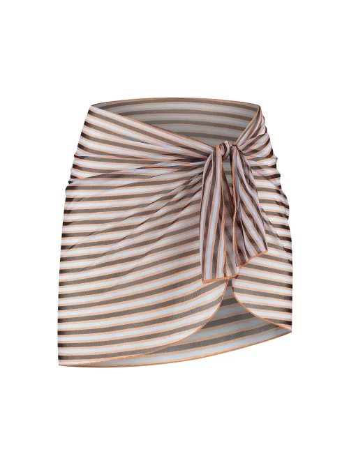 Beachlife strandslæða Blue Ribbed Stripe