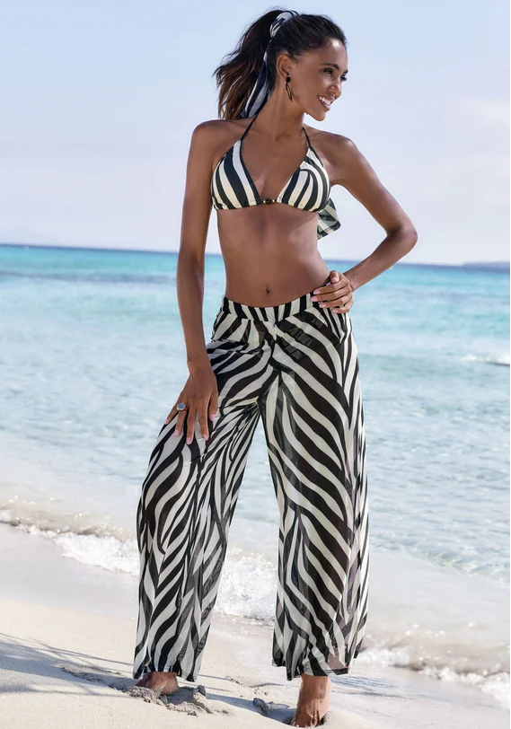 french connection strandhose schwarz creme b 554453075