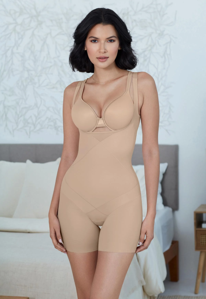 2412 TummyTuck TorsetteBikeShort Warm Beige ED1a